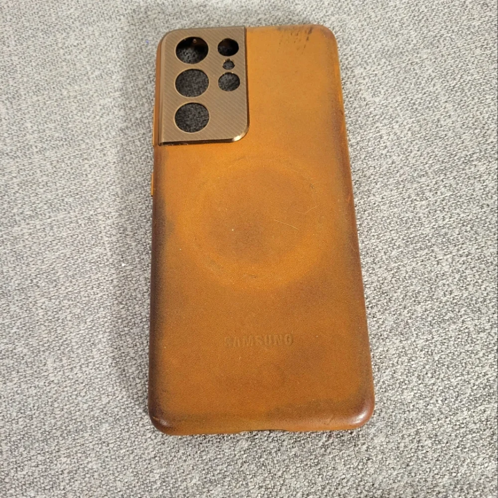 Samsung Galaxy S21 Ultra & 5G Leather Back Cover Case NEW